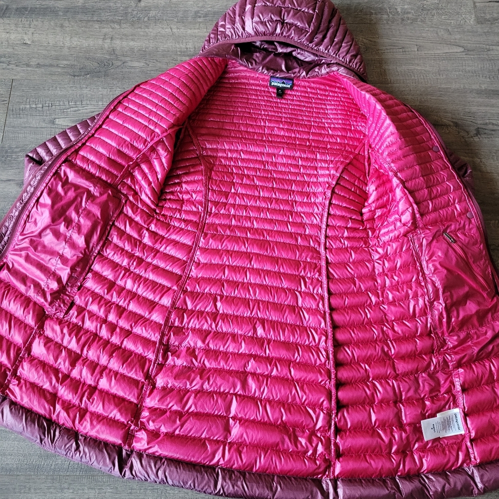Patagonia Lightweight Fiona Parka M Oxblood Red 600 Fill - Picture 7 of 13